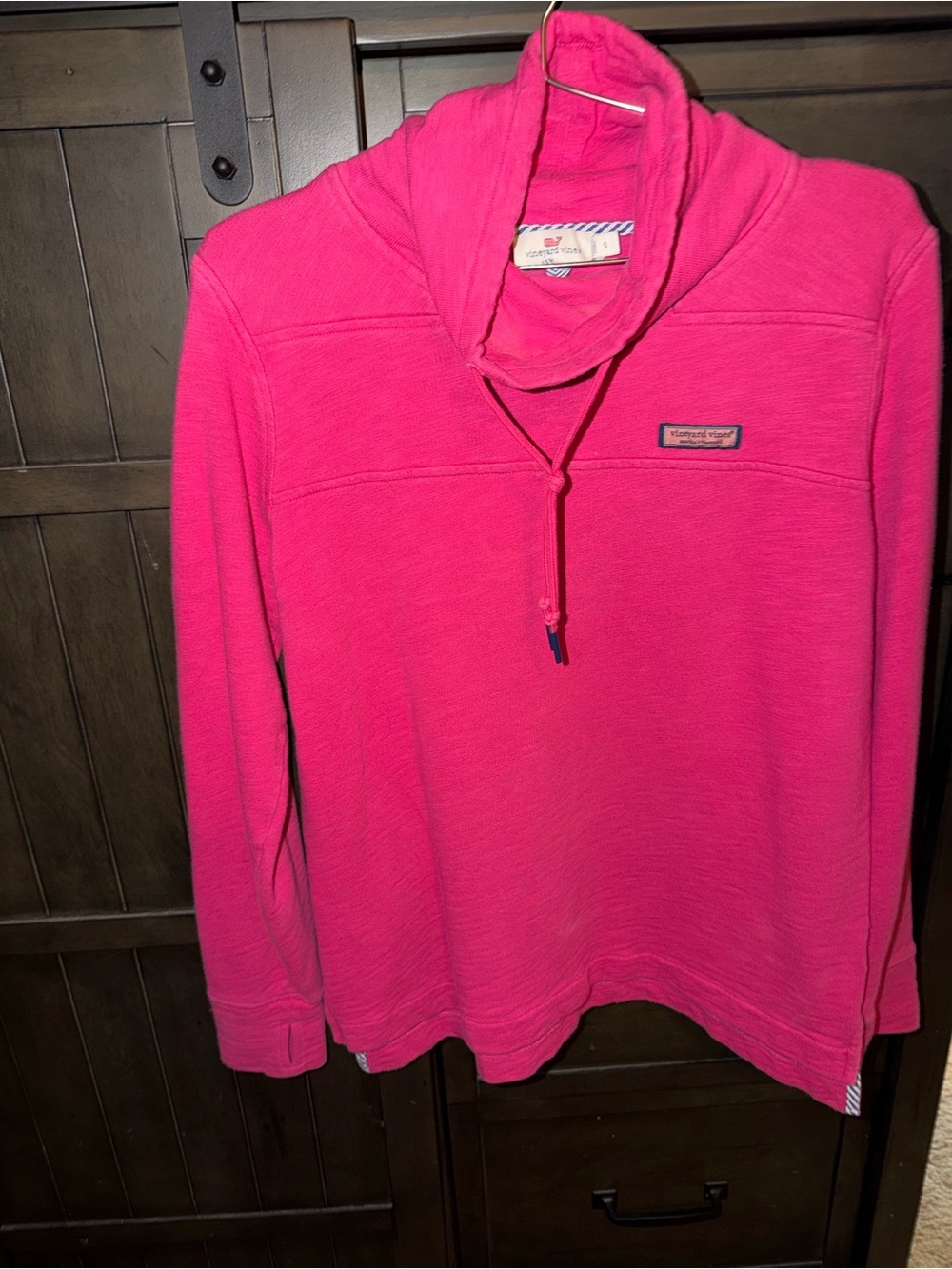 Vineyard Vines Hot Pink Quarter-Zip Pullover